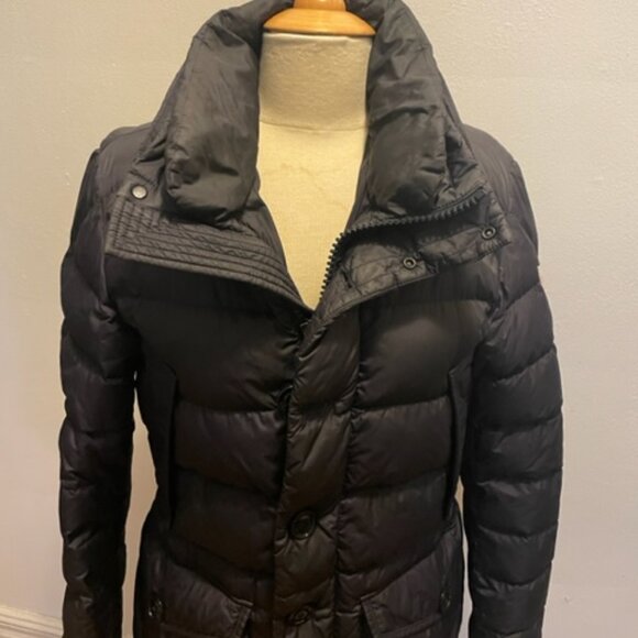 Moncler Clunye Hooded Mid-Length Down Jacket in black - Picture 7 of 14